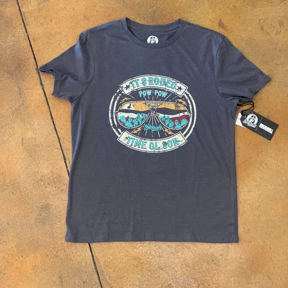 Boy's Dale Brisby Rock & Roll Charcoal Tee